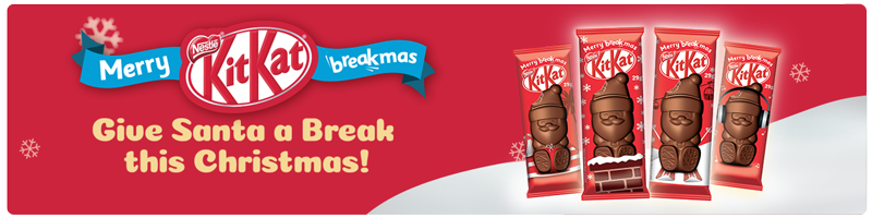 KITKAT Chocolate Santa Merry Christmas