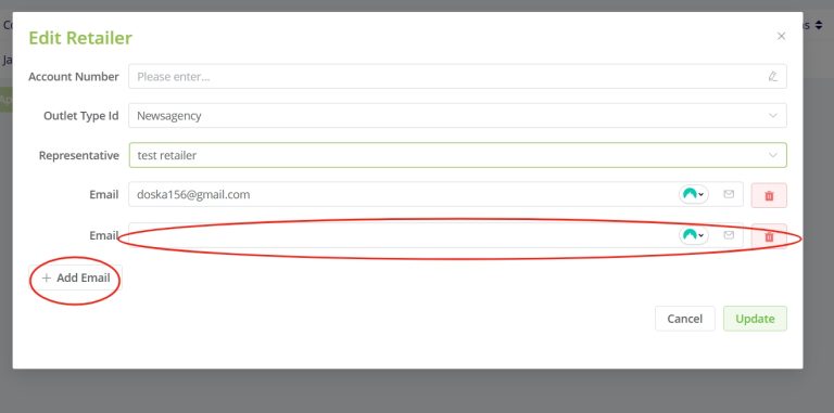 Add aditional email