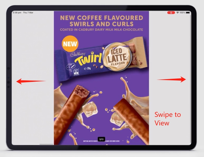 Swipe to View