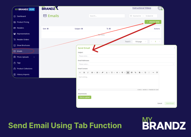 Sending email using email tab function